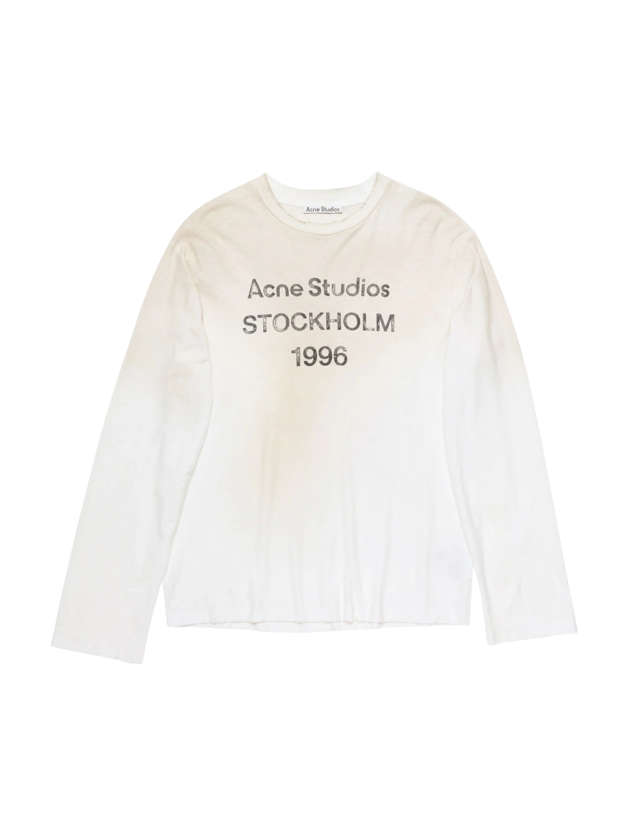 Acne Studios Dusty White Long Sleeve T-Shirt