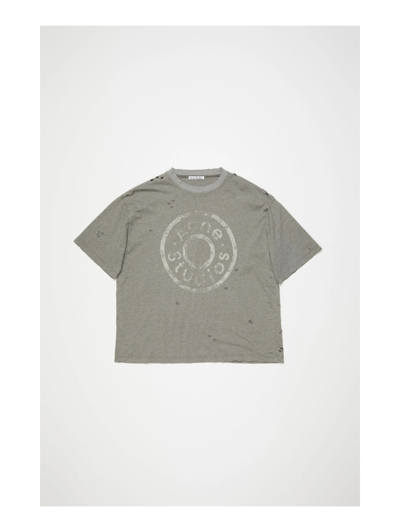 Acne Studios Moss Green Logo Tshirt