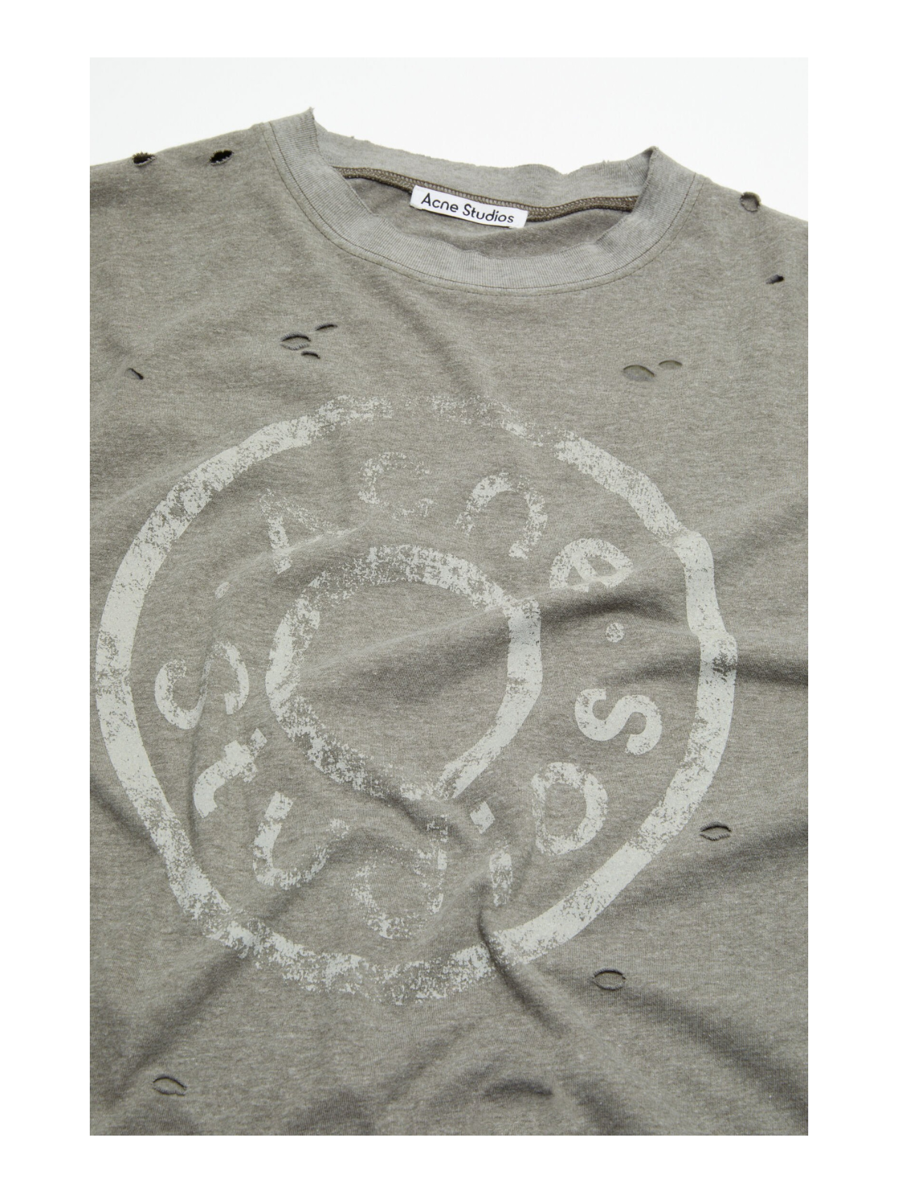 Acne Studios Moss Green Logo Tshirt