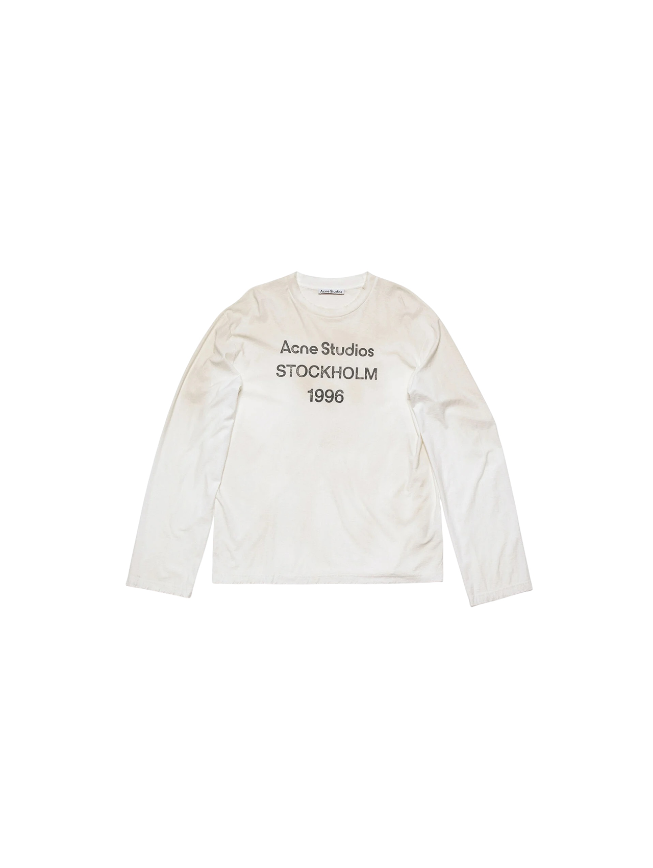 Acne Studios Dusty White ロンTシャツ Acne Studios Dusty White Long Sleeve T-Shirt