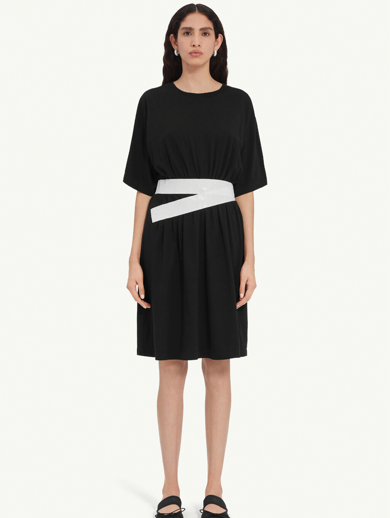 MM6 Black Taped Mini Dress