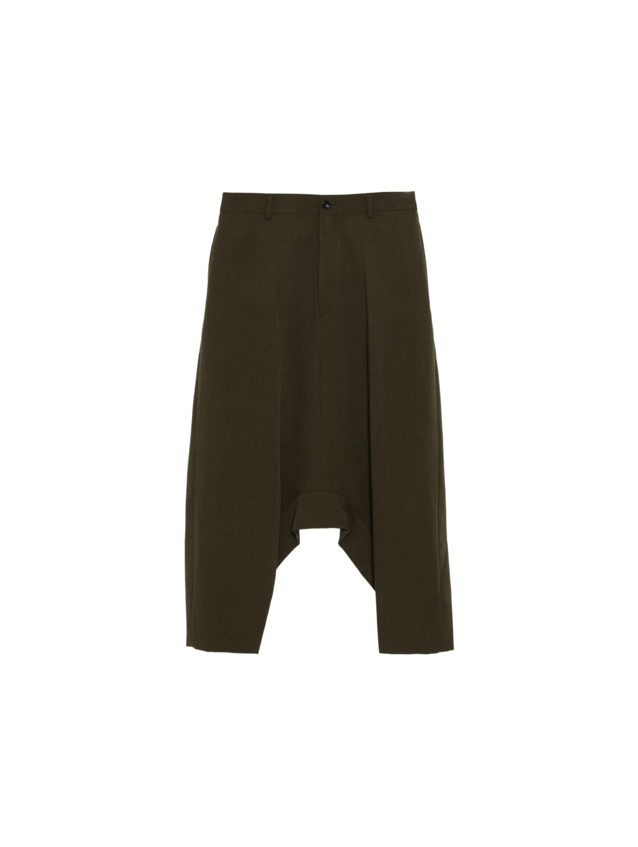 CDG Homme Plus Khaki Wool Drop Crotch Pants