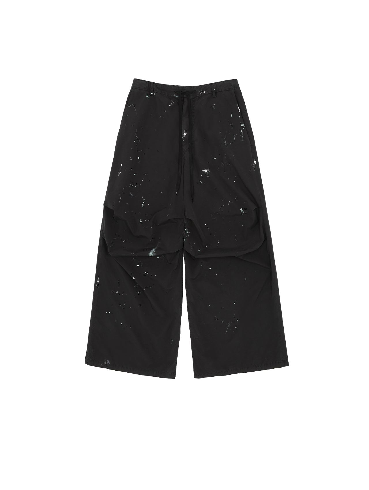MM6 Black Painted Pants