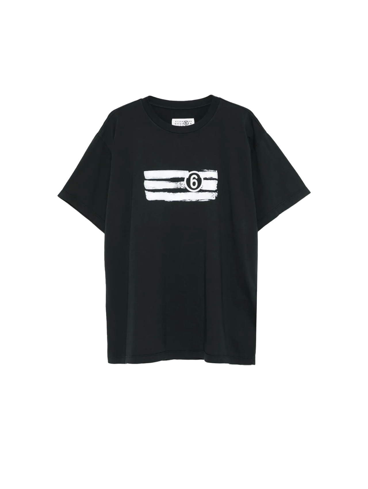 MM6 Black Painted T-Shirt