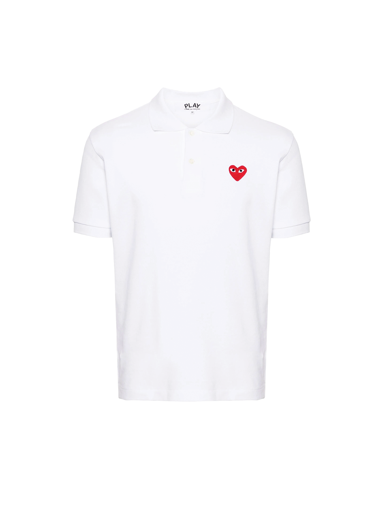 CDG Play White Polo Shirt