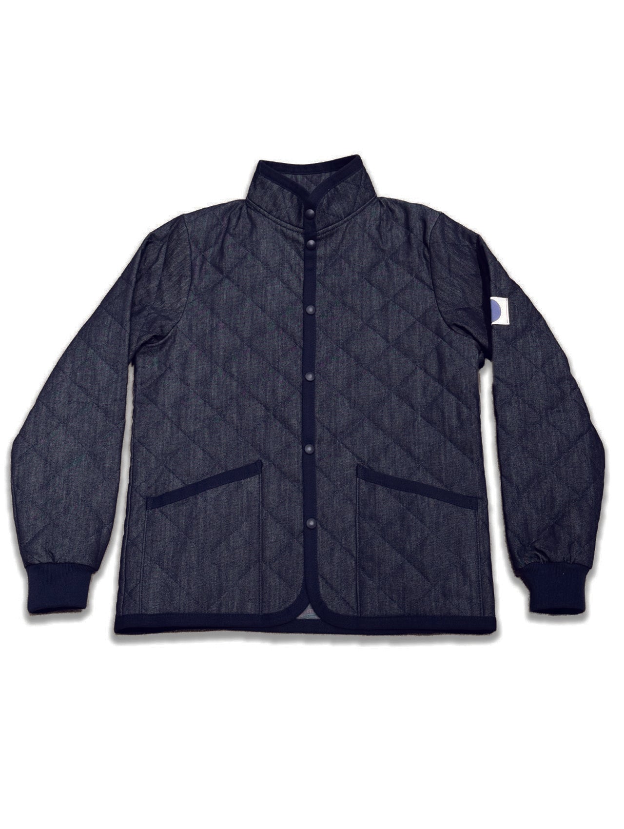 Indigo Quilted Denim Jacket