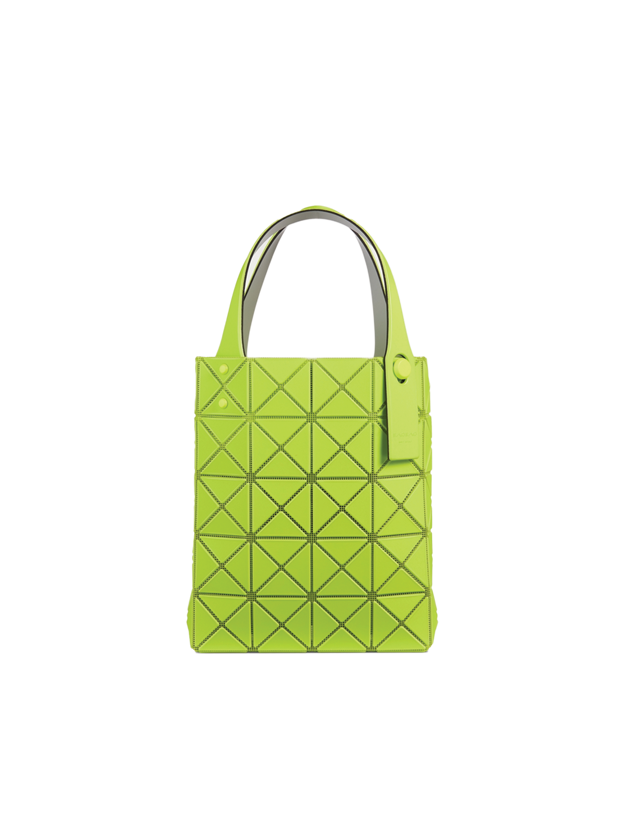 Bao Bao Issey Miyake Yellow Green Mini Prism Plus Tote Bao Bao Issey Miyake Yellow Green Mini Prism Plus Tote