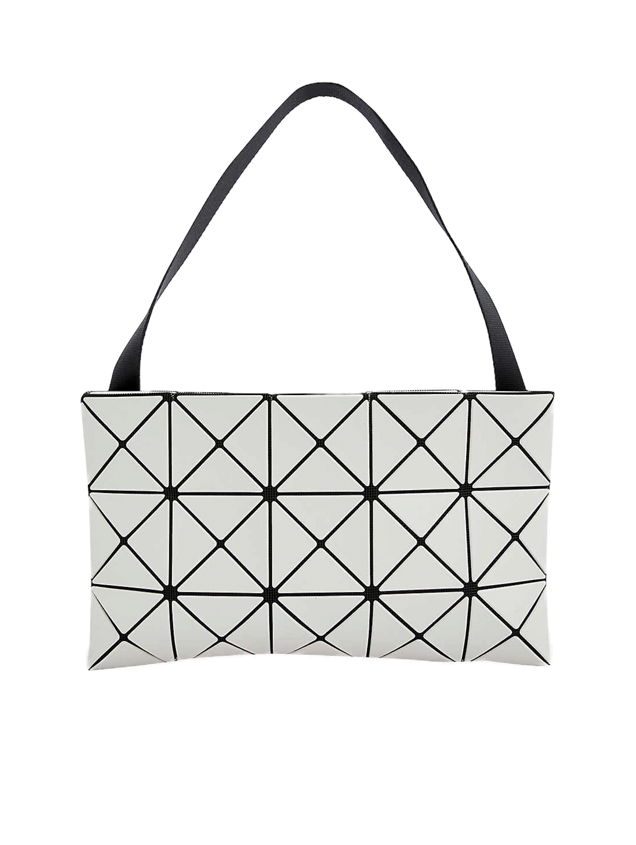 Bao Bao Issey Miyake Matte Light Grey Lucent Shoulder Bag