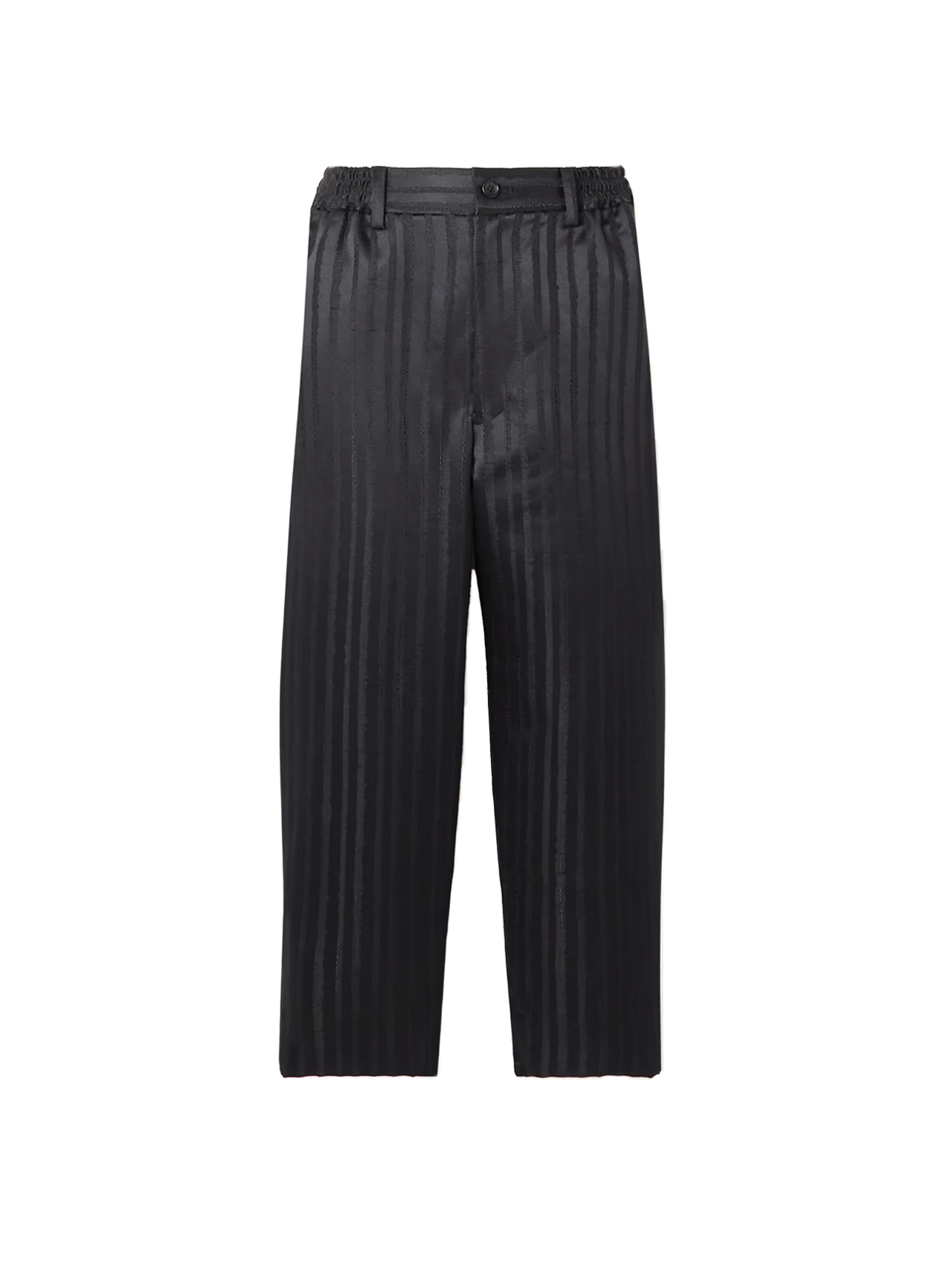 CDG CDG Black Satin Pinstripe Pants