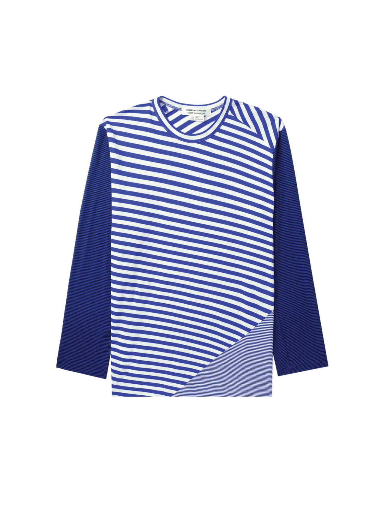 Cdg blue 2025 striped shirt