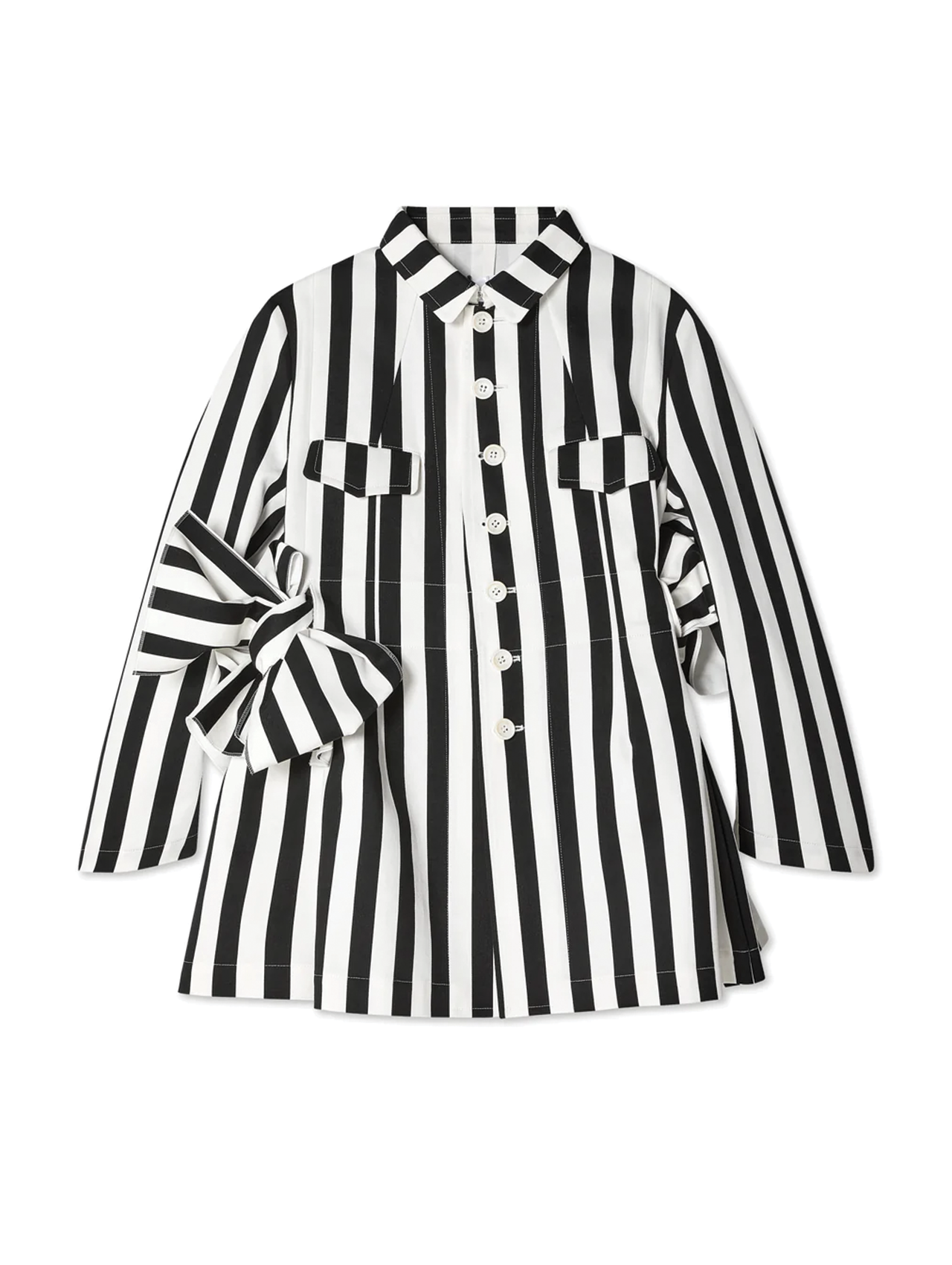 CDG TAO Black/White Striped Jacket