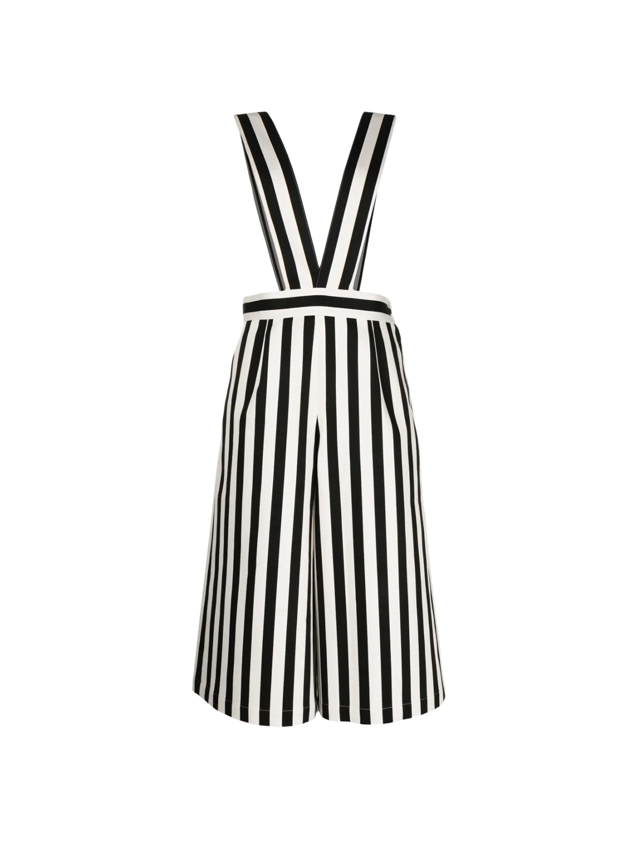 CDG TAO Black/White Striped Overalls