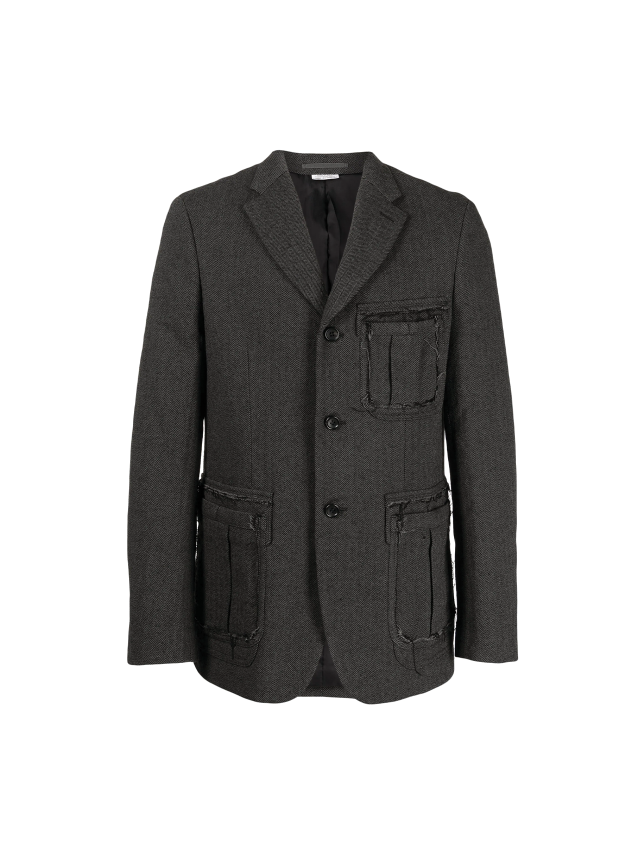 Homme Deux Grey Unfinished Blazer