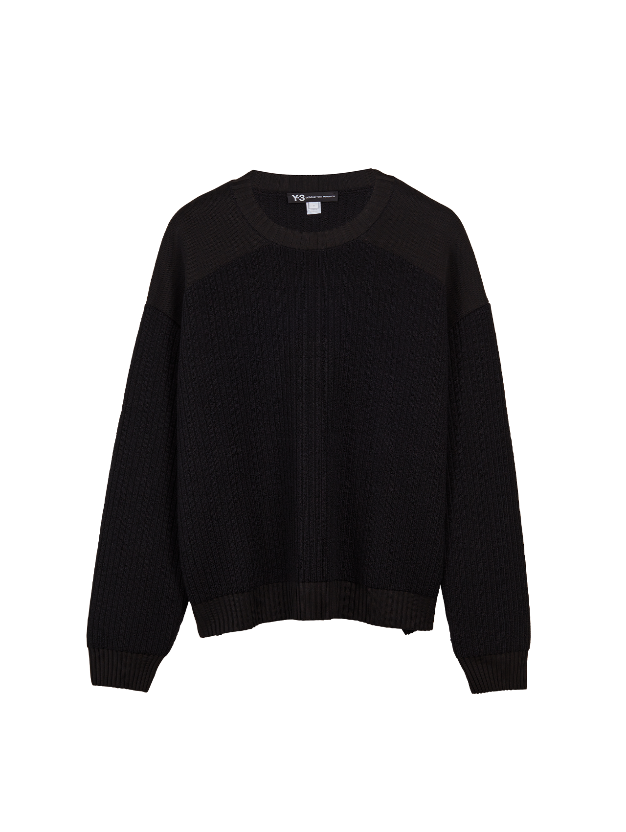 Y-3 Black Utility Crew Sweater Y-3 Black Utility Crew Sweater