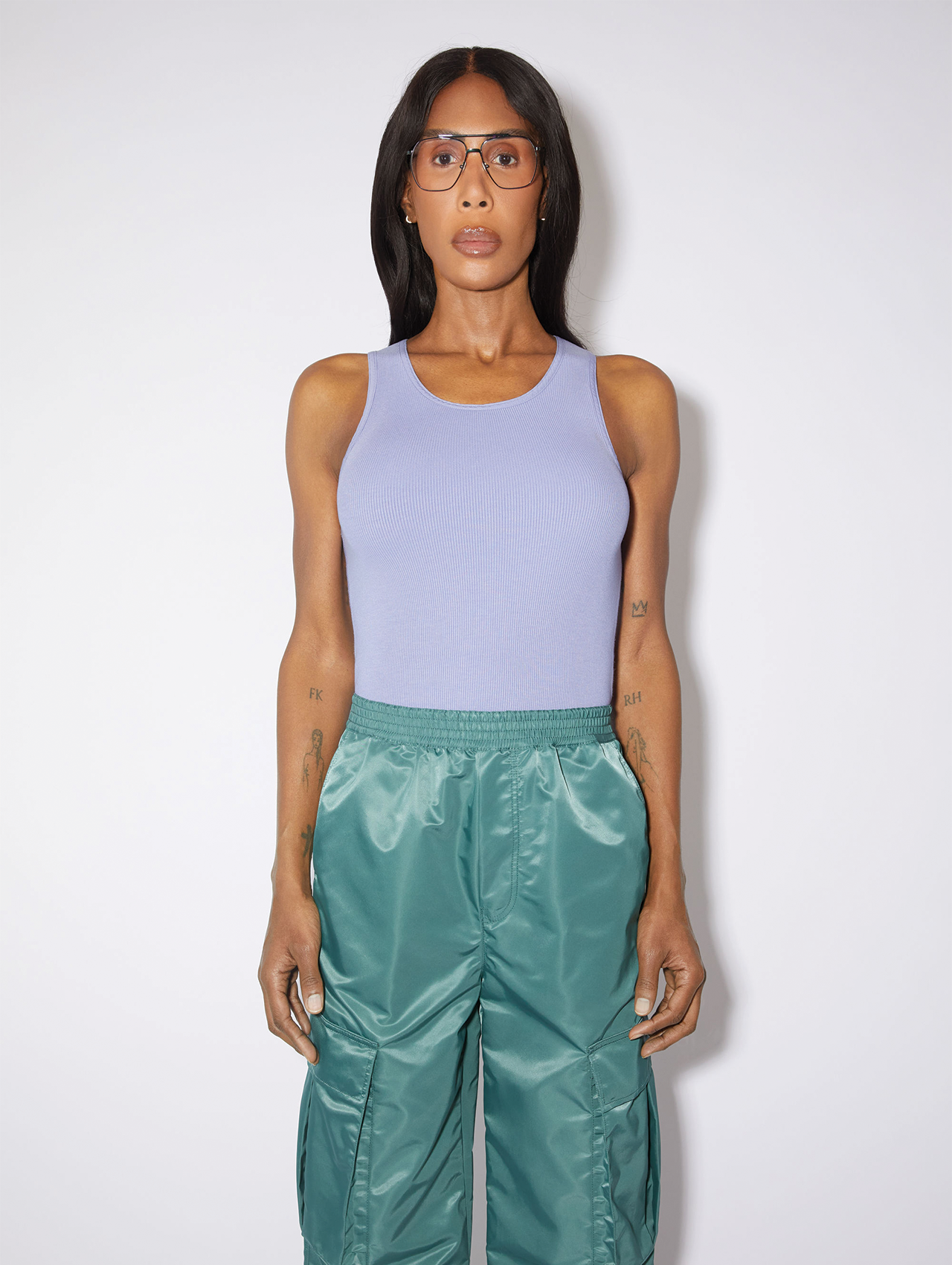 Honey Fucking Dijon x Acne Lilac Tank Top