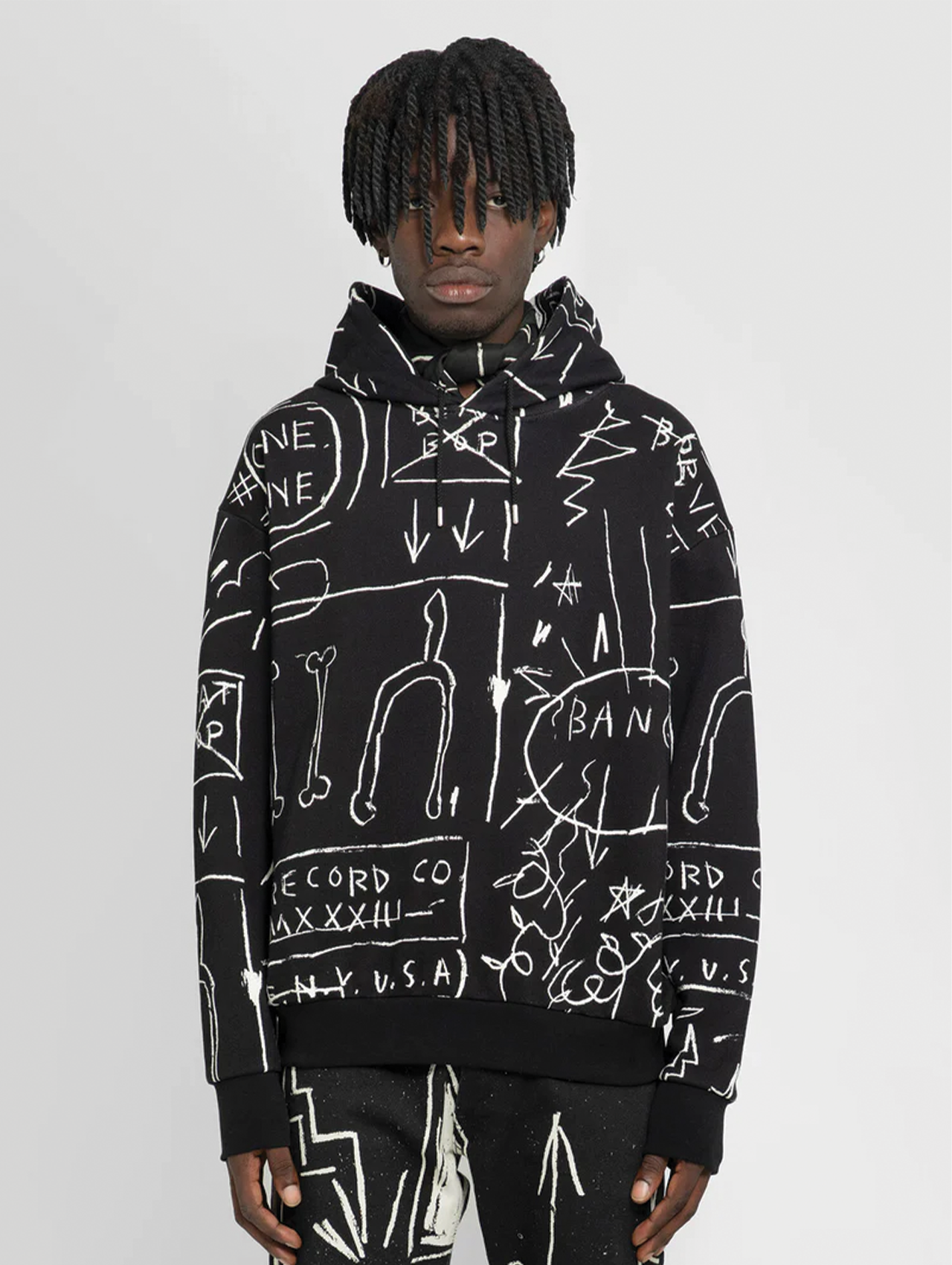 Honey Fucking Dijon x Basquiat Black Hoodie