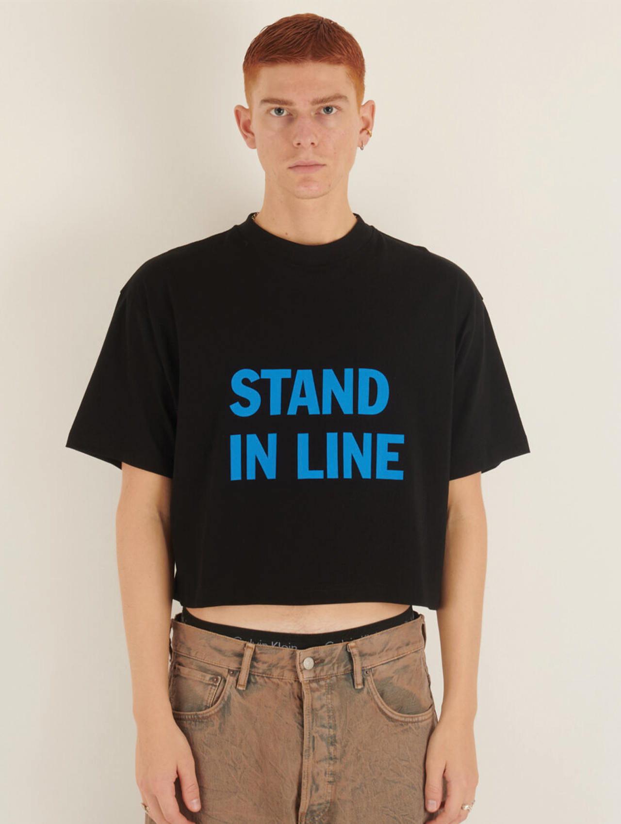 Honey Fucking Dijon Stand In Line Cropped T-Shirt