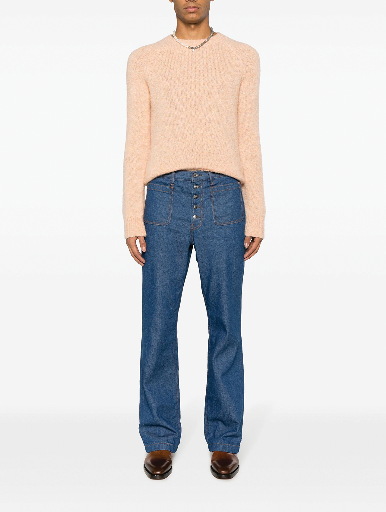 Honey Fucking Dijon x Acne Blue Straight Leg Jeans