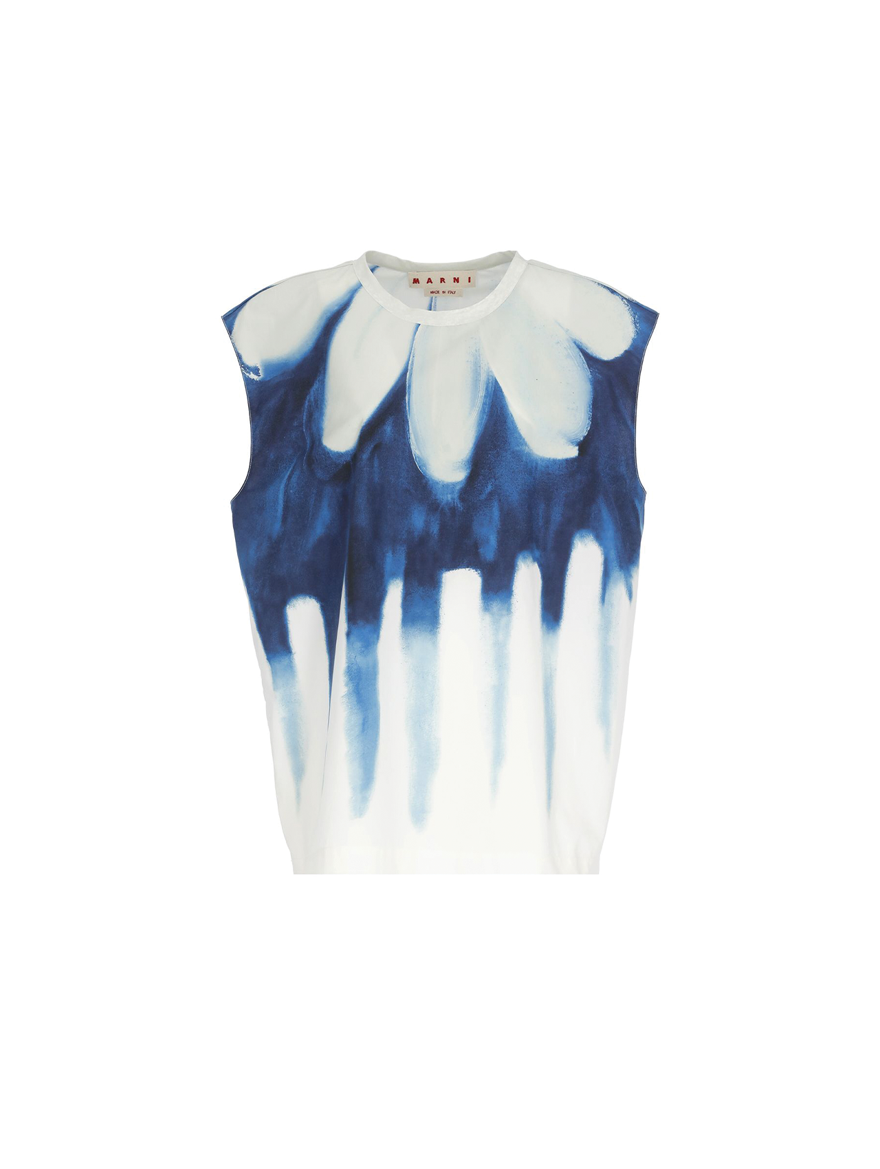 Marni Blue Dripping Daisy Top