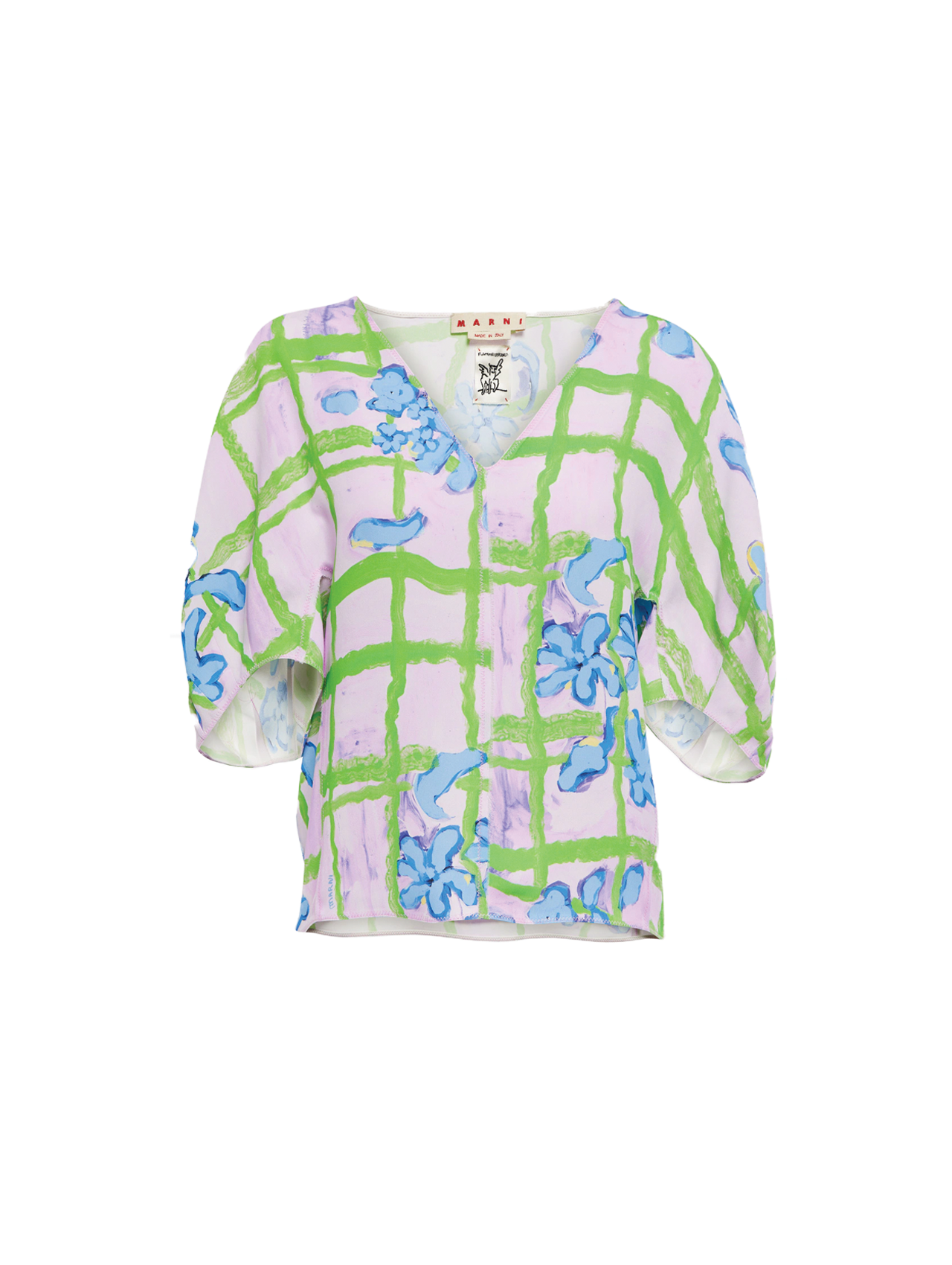 Marni Pink/Green Cady Top