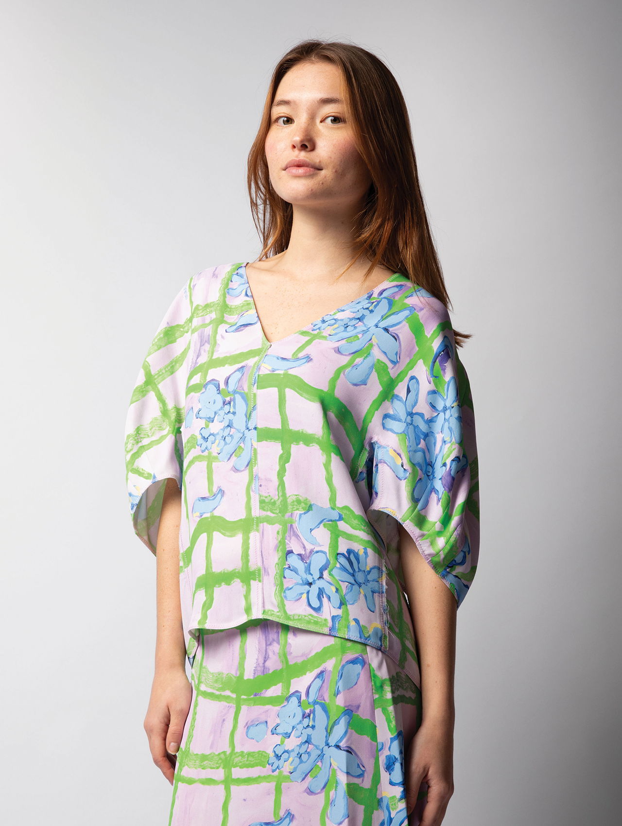 Marni Pink/Green Cady Top