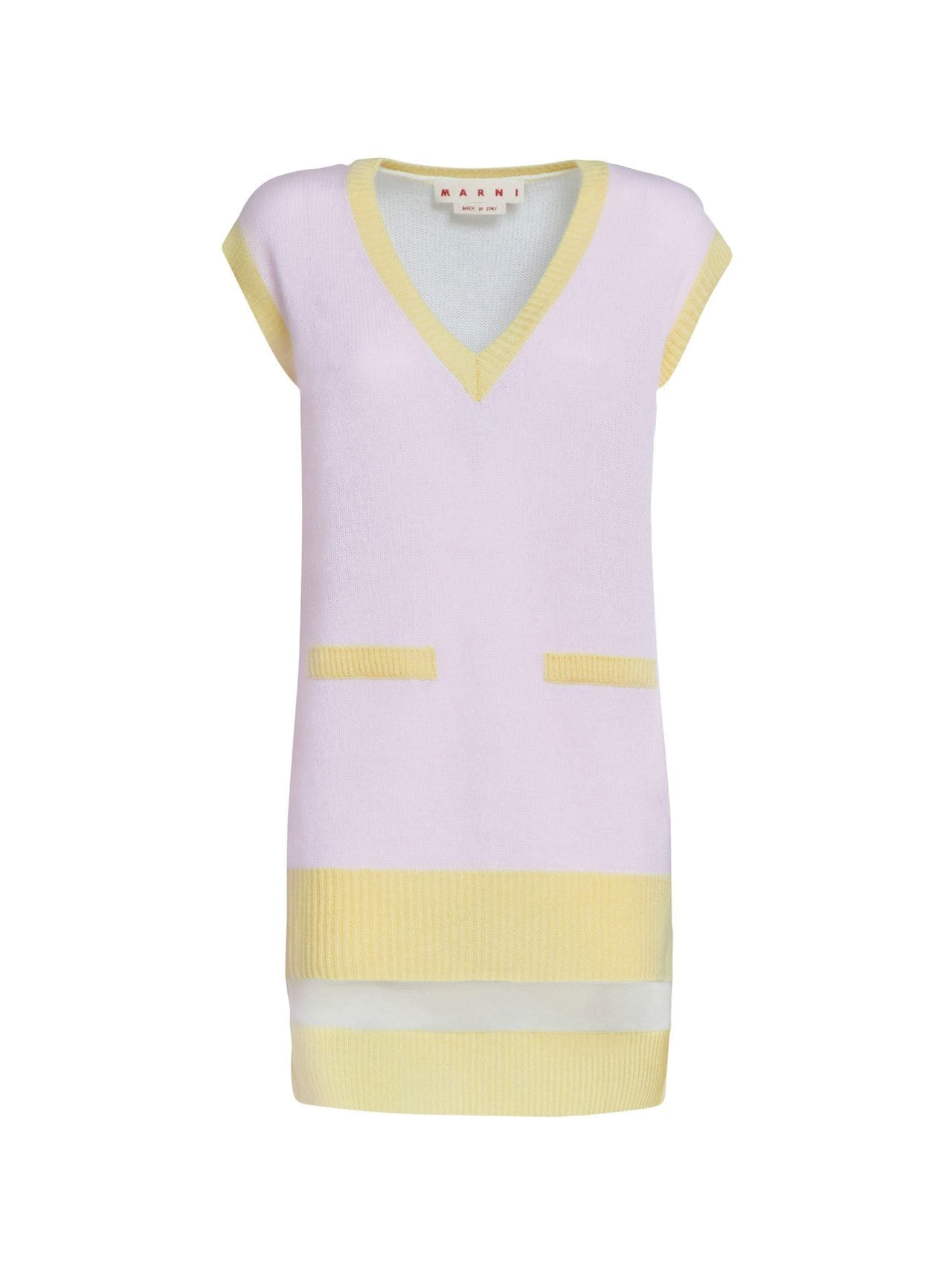 Marni Pink/Yellow Cashmere Vest