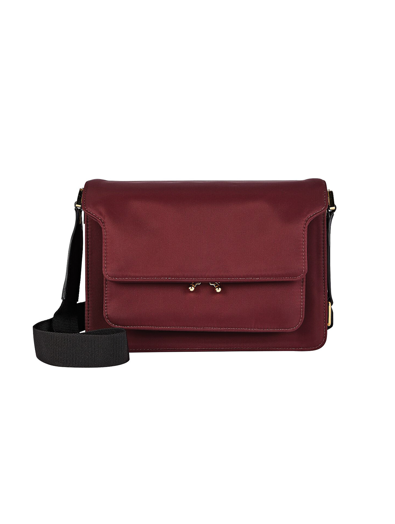 Marni Burgundy Nylon Trunk Bag