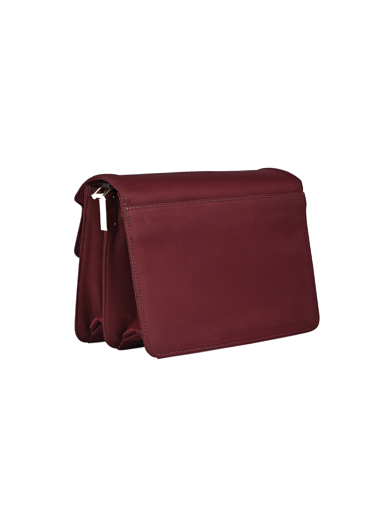 Marni Burgundy Nylon Trunk Bag