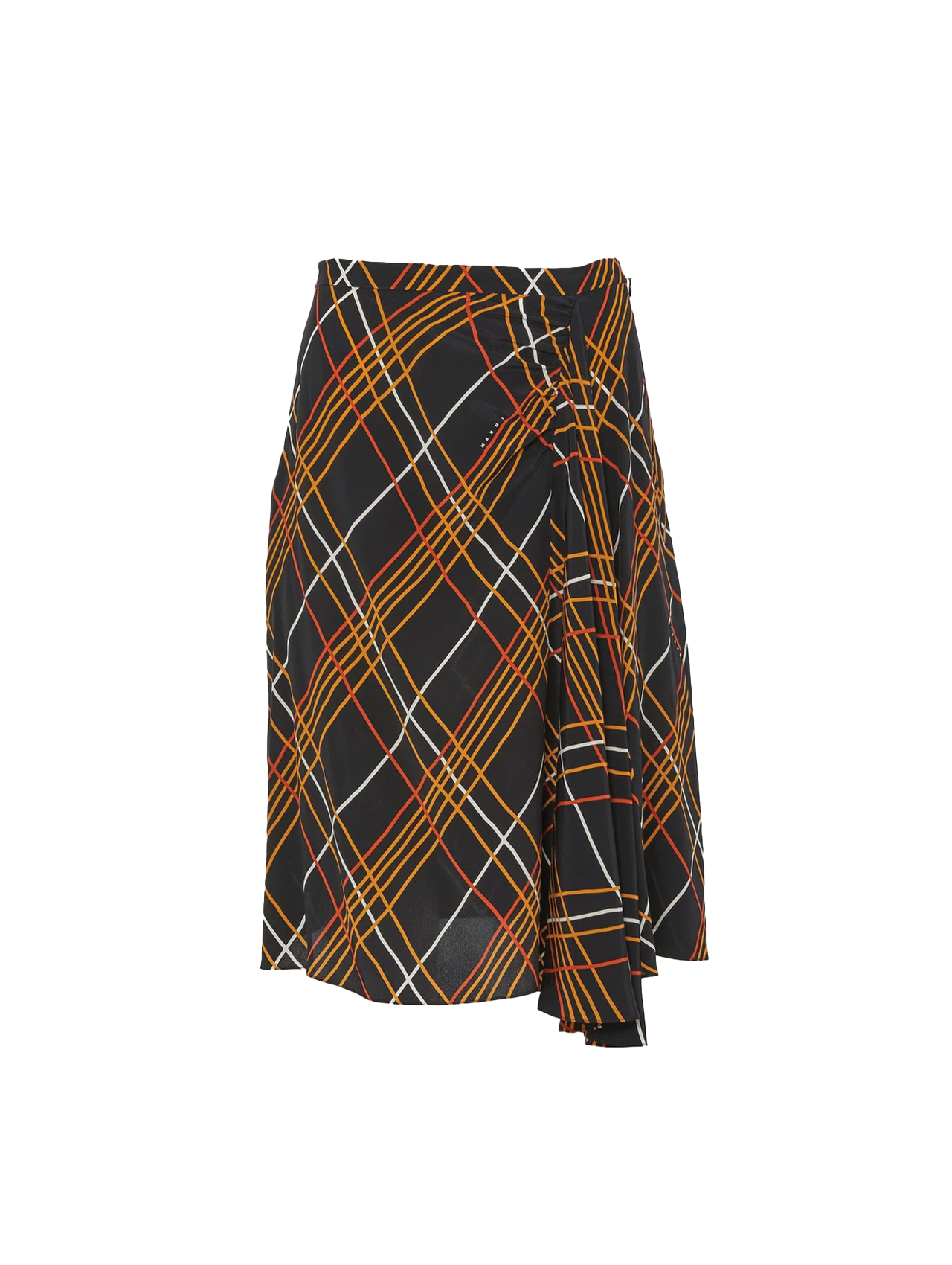 Marni Black/Orange Wild Roads Skirt