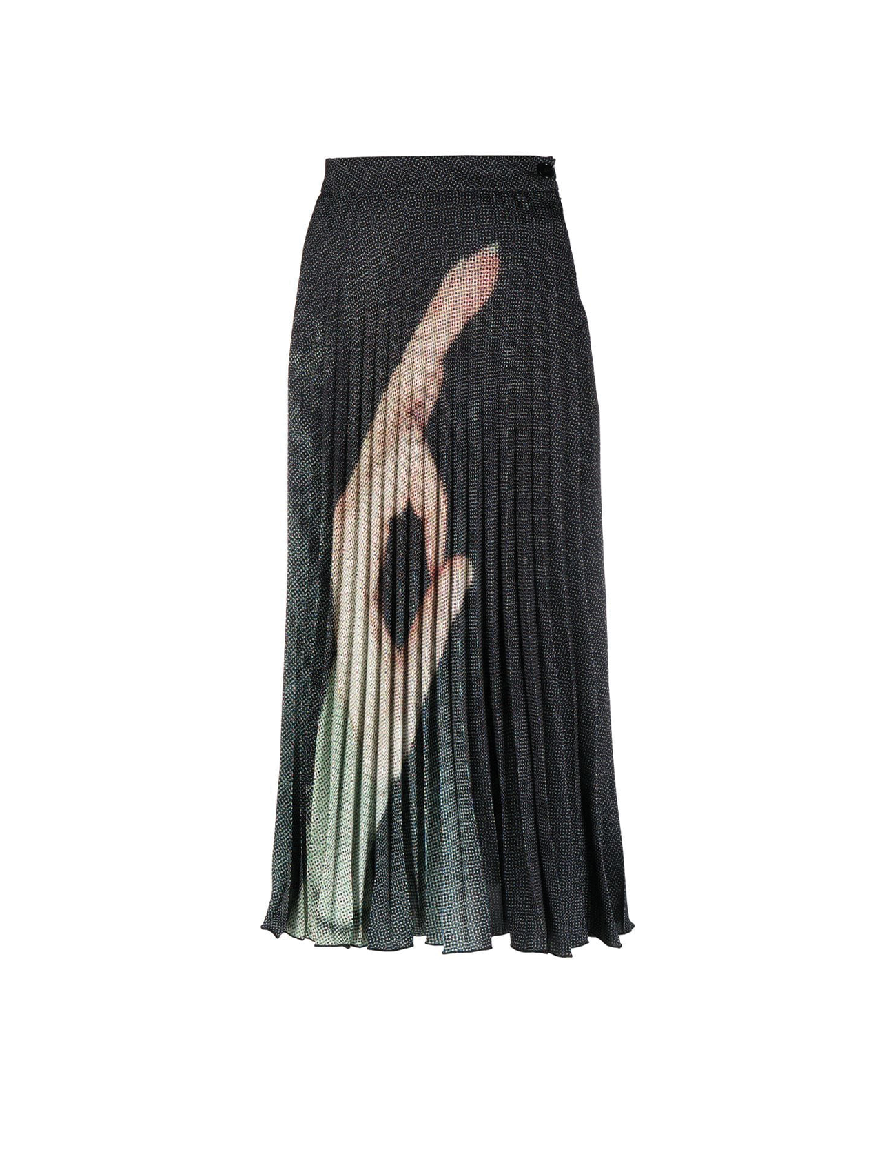 MM6 Printed Pleated Skirt