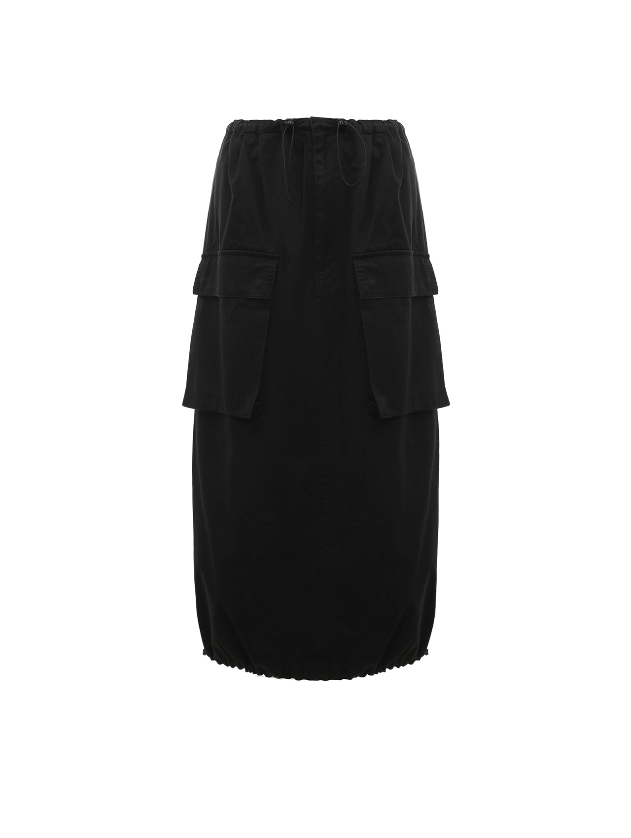 MM6 Black Cotton Cargo Skirt
