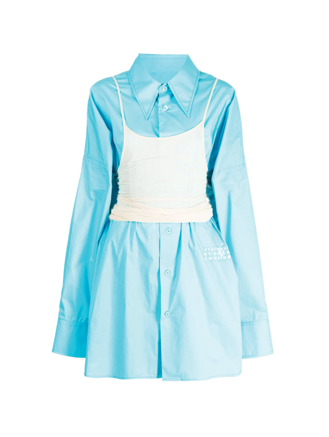MM6 Blue Layered Shirt