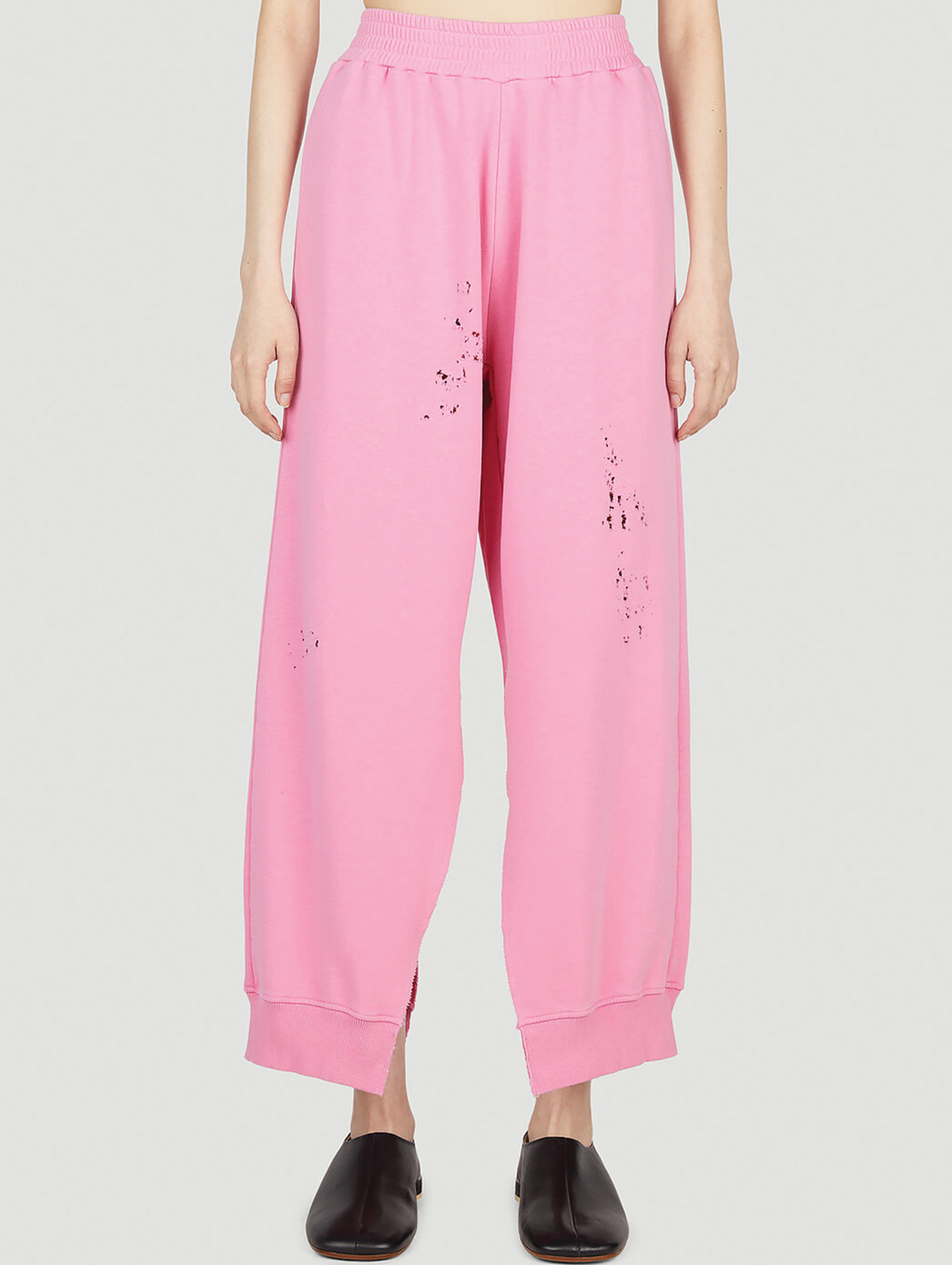 MM6 Pink Distressed Trackpants