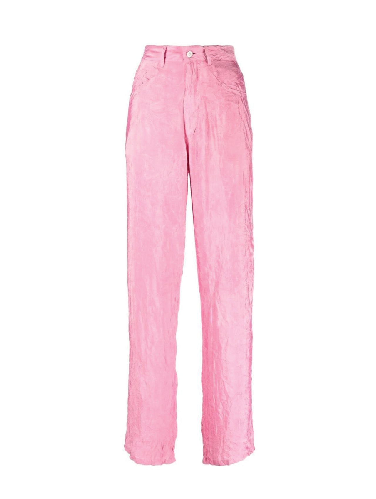 MM6 Pink Crinkle Relaxed Fit Pants