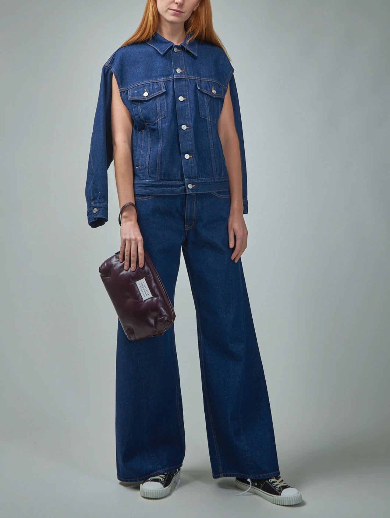 MM6 Blue Cut Out Denim Jacket