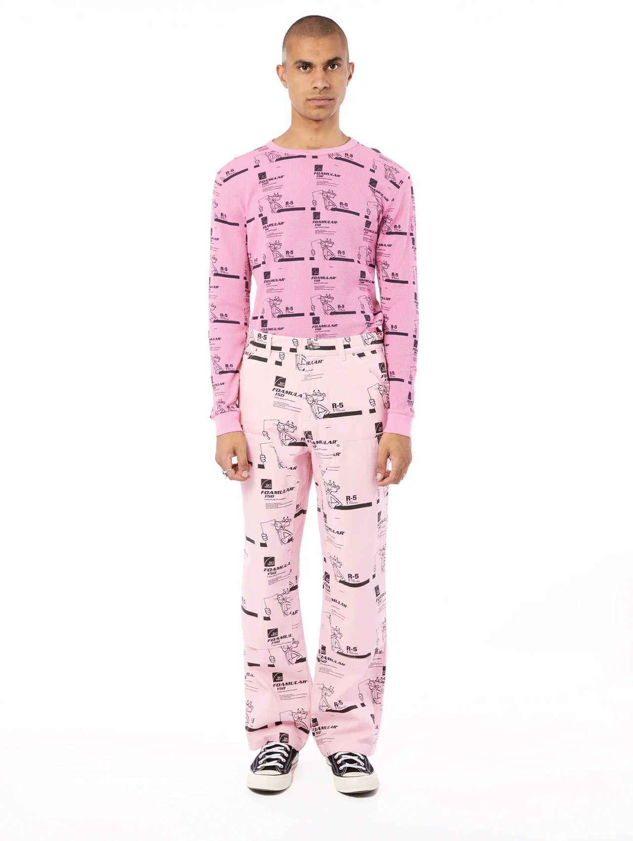 SKY HIGH FARM Pink Insulation Print Pants