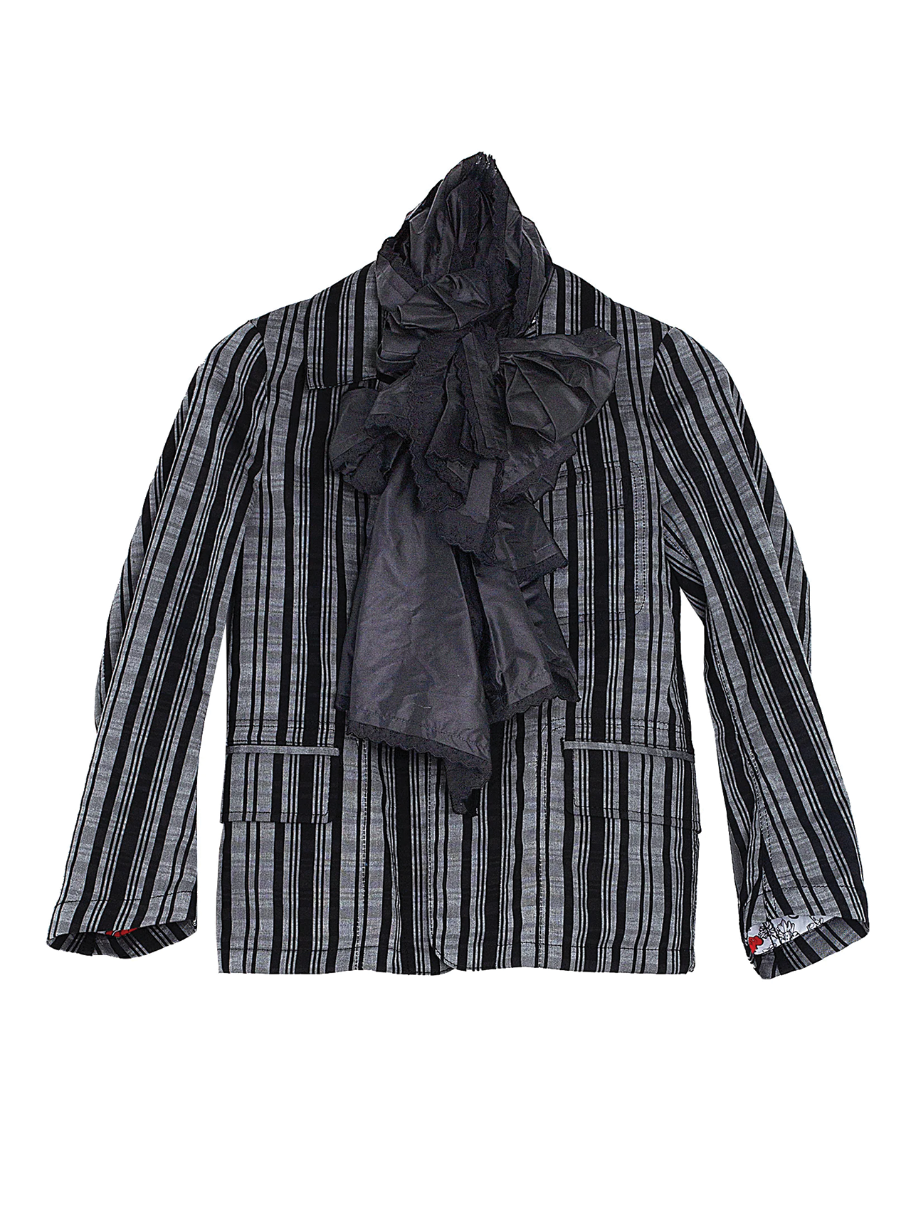CDG TAO Black/Grey Striped Jacket