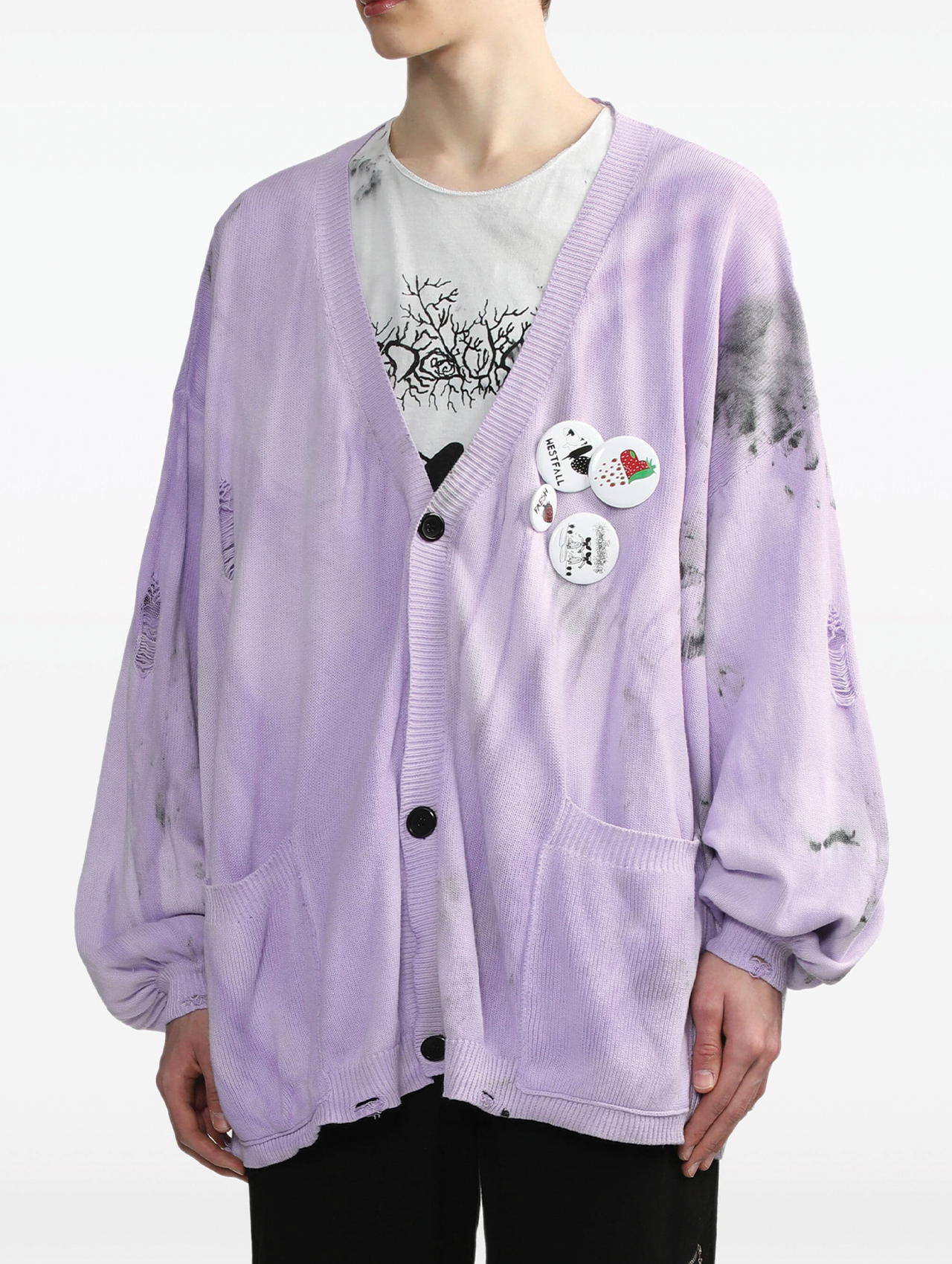 Westfall Purple Tie-dye Cardigan