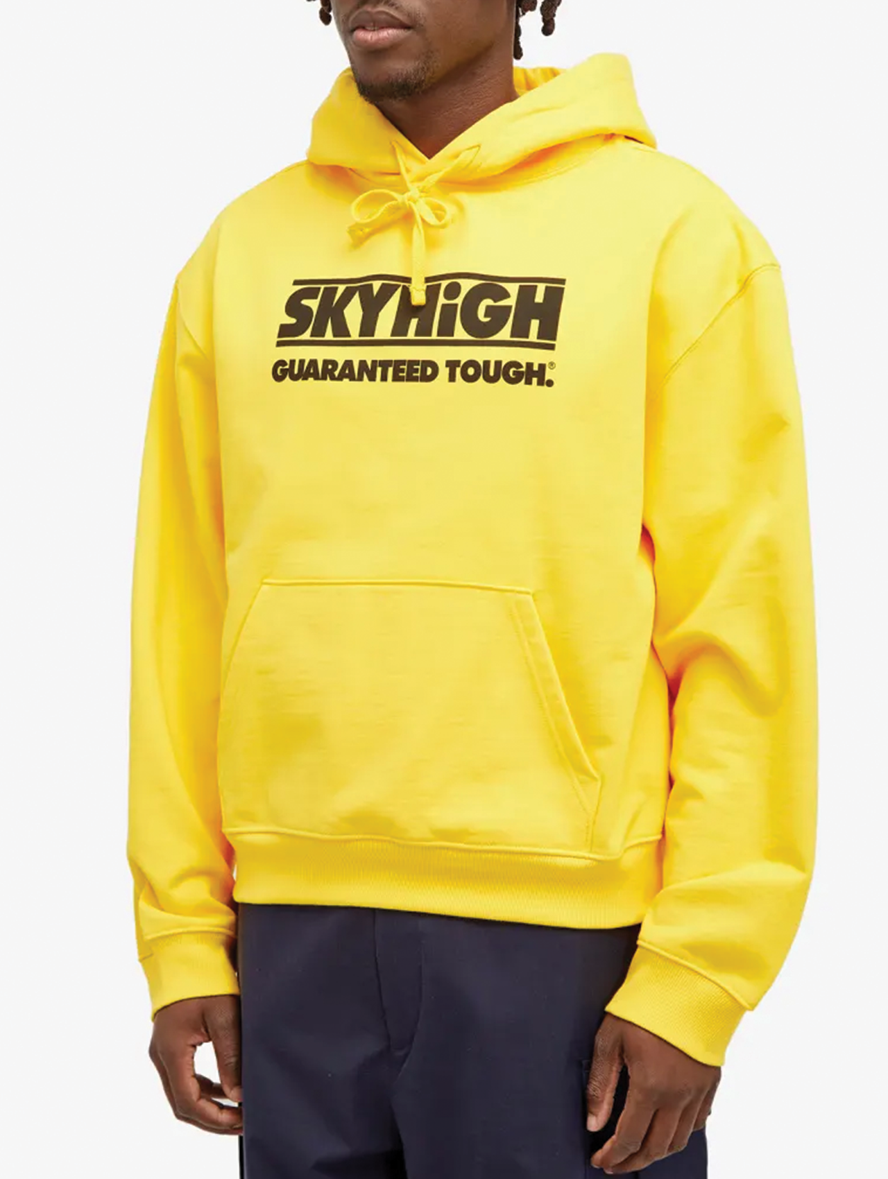 SKY HIGH FARM Yellow Construction Hoodie