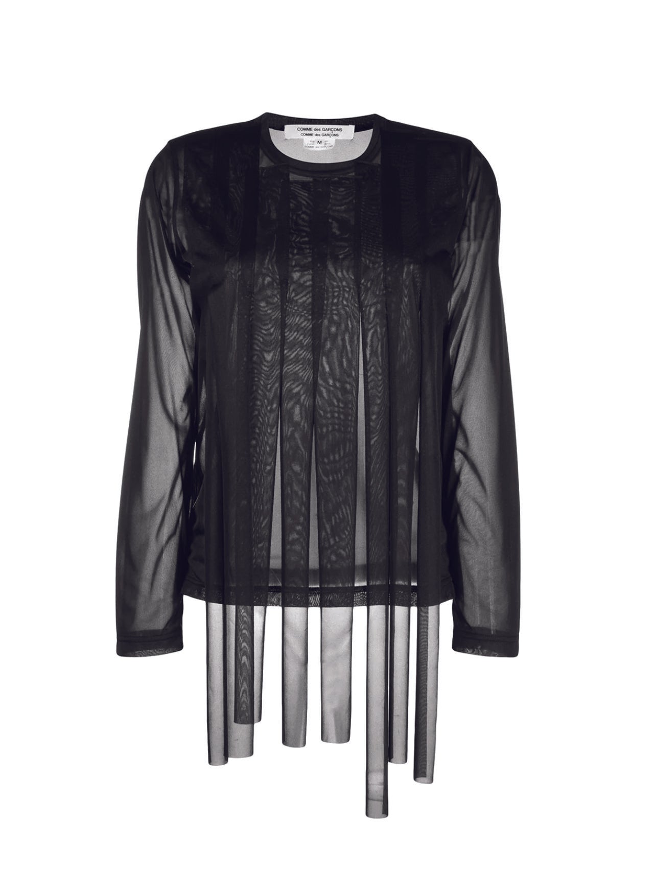 CDG CDG Black Fringe Cut Top