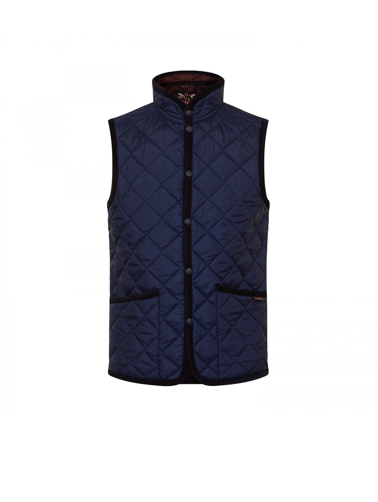 Lavenham Navy Quilted Vest
