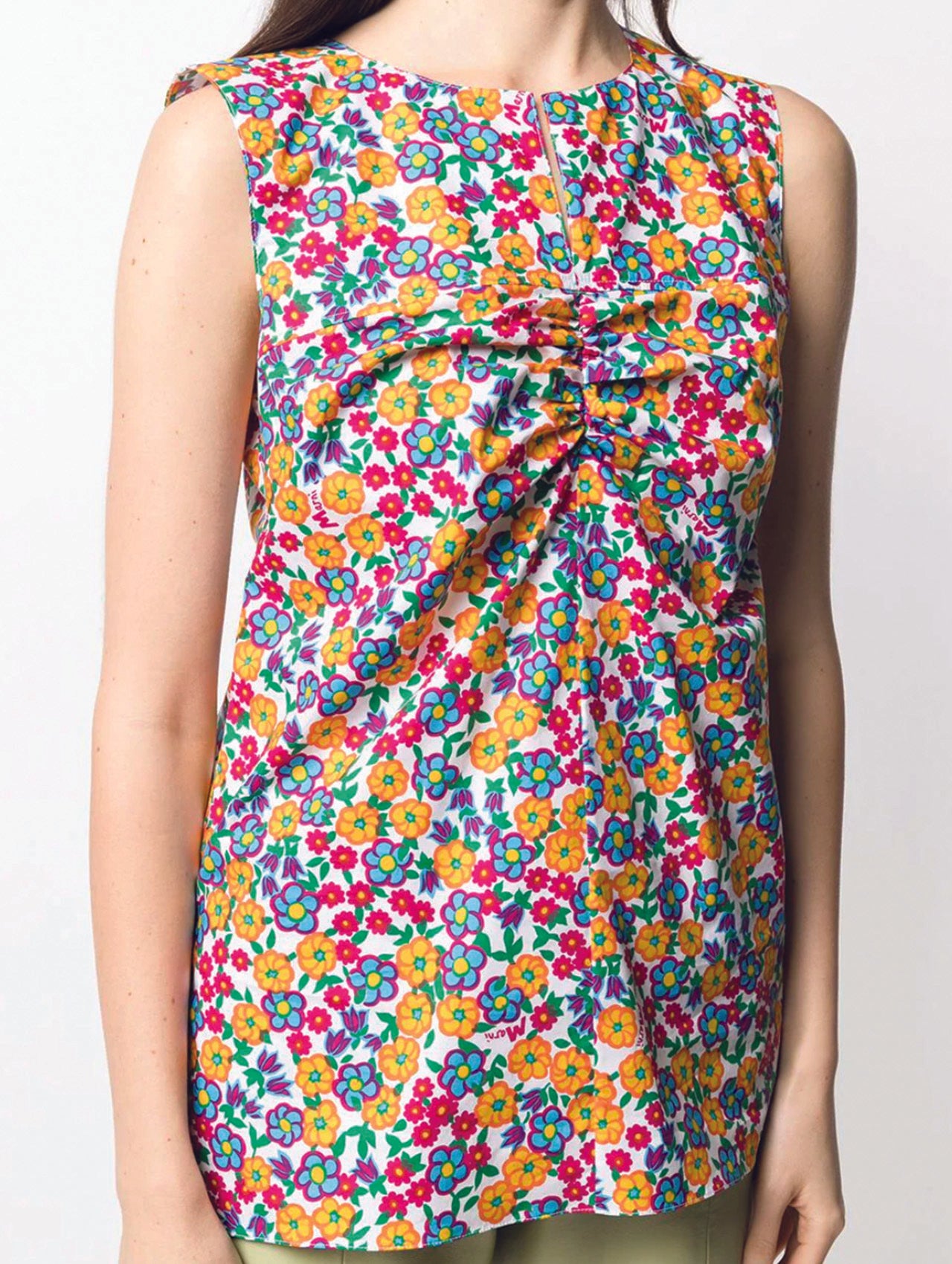 Marni Pop Garden Puckered Top