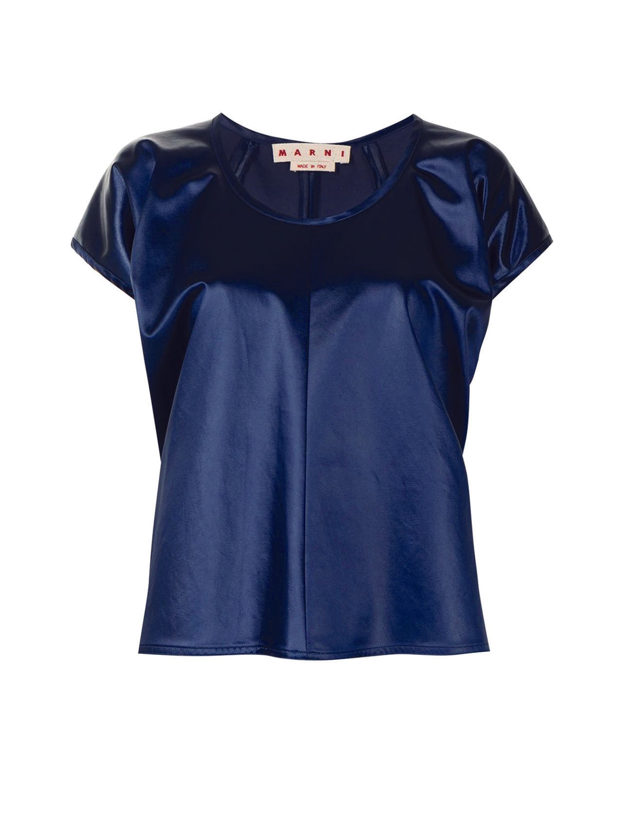 Marni Blue Satin Blouse