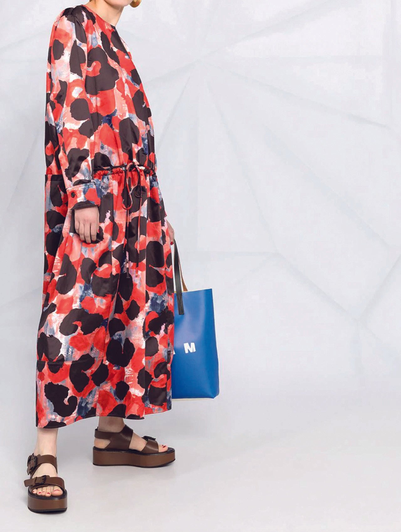 Marni Red Animalier Dress