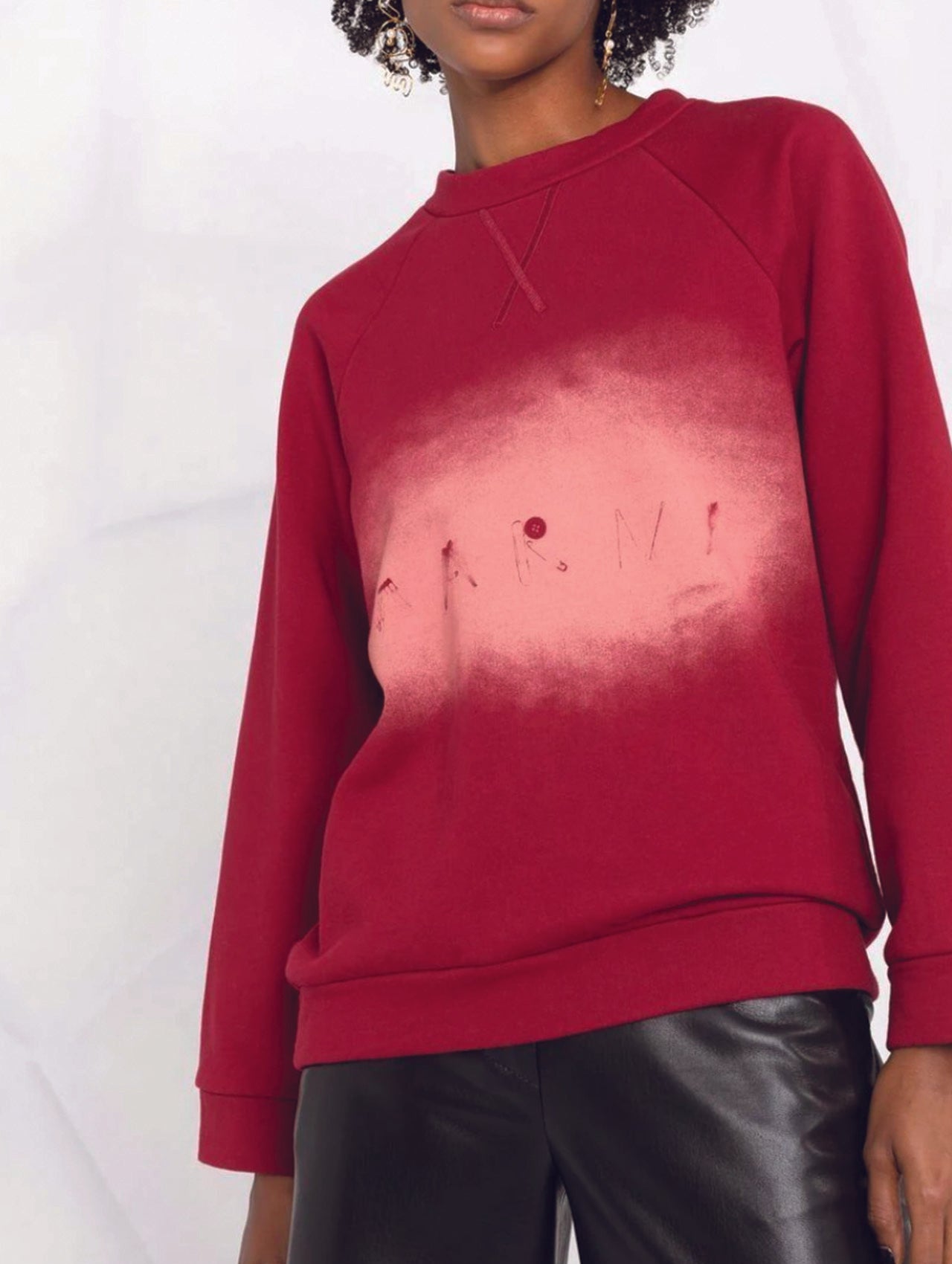 Marni Red Splatter Sweatshirt