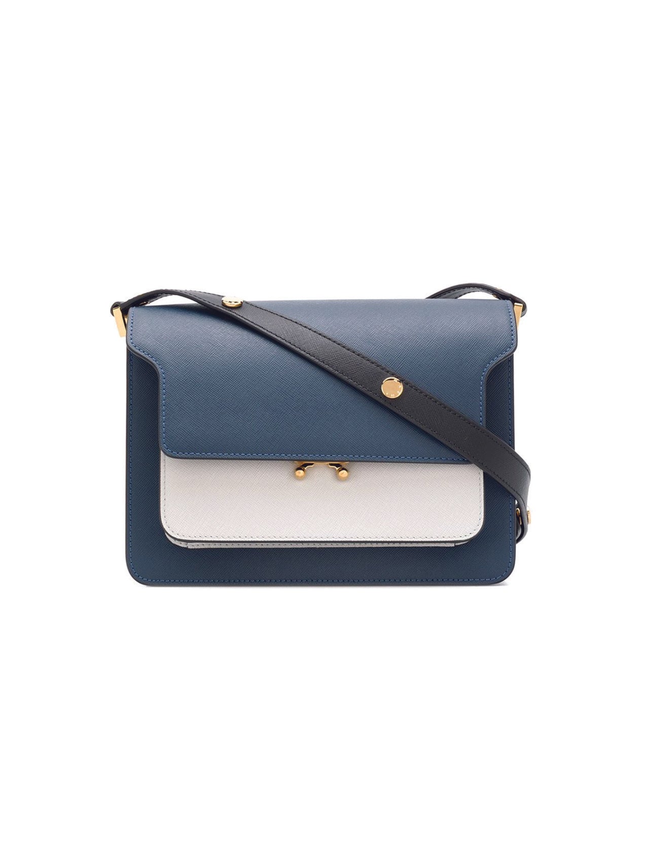 Marni Blue & White Medium Trunk Bag