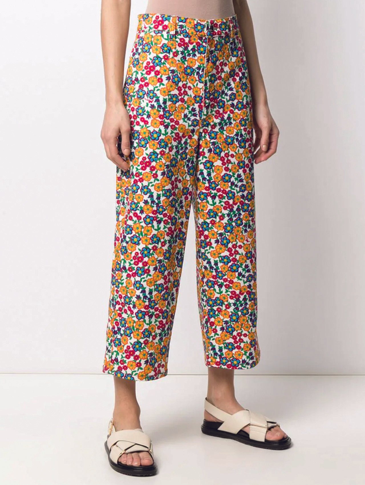 Marni Pop Garden Cropped Trousers