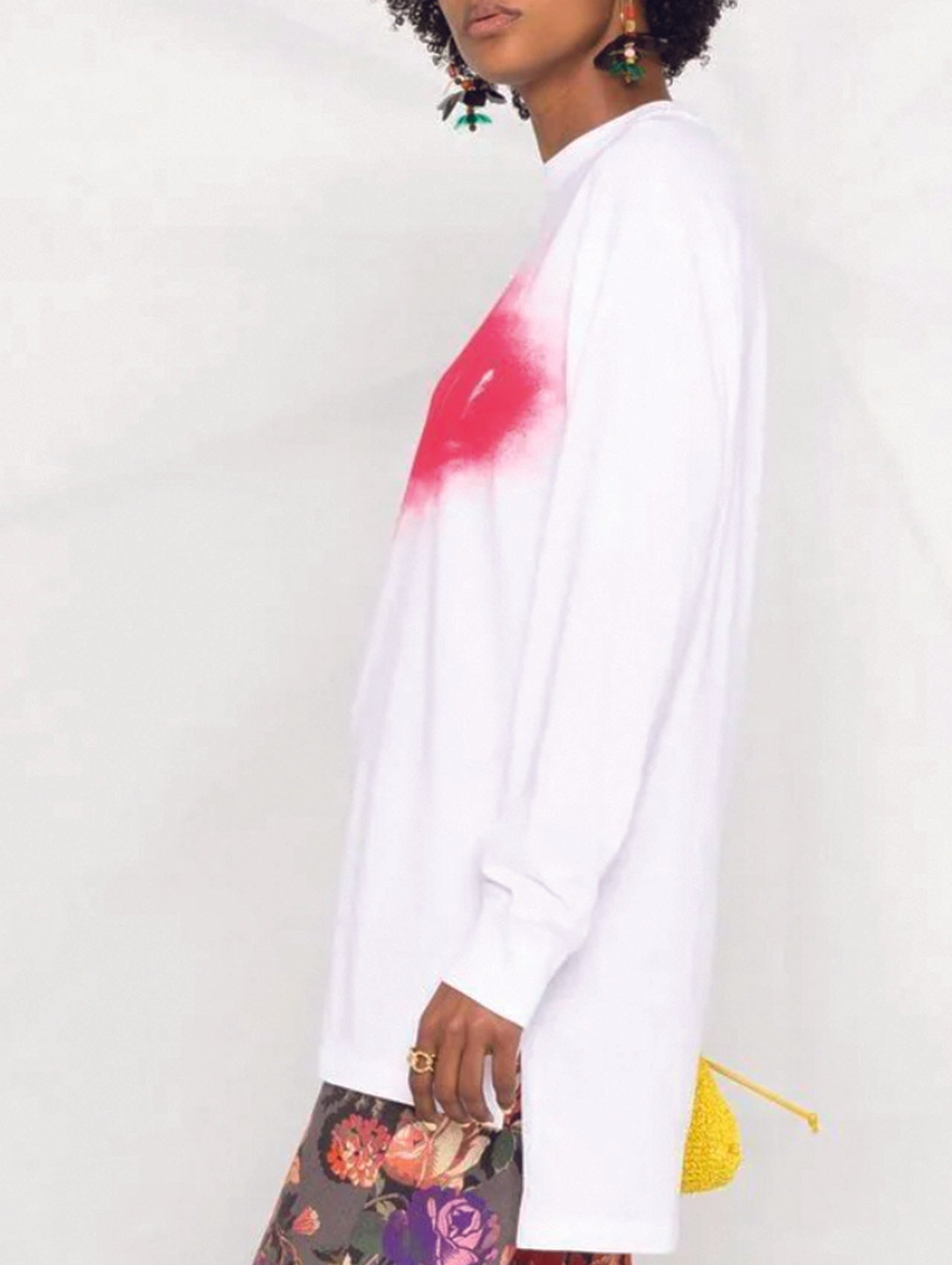 Marni Pink Longsleeve Splatter T-Shirt