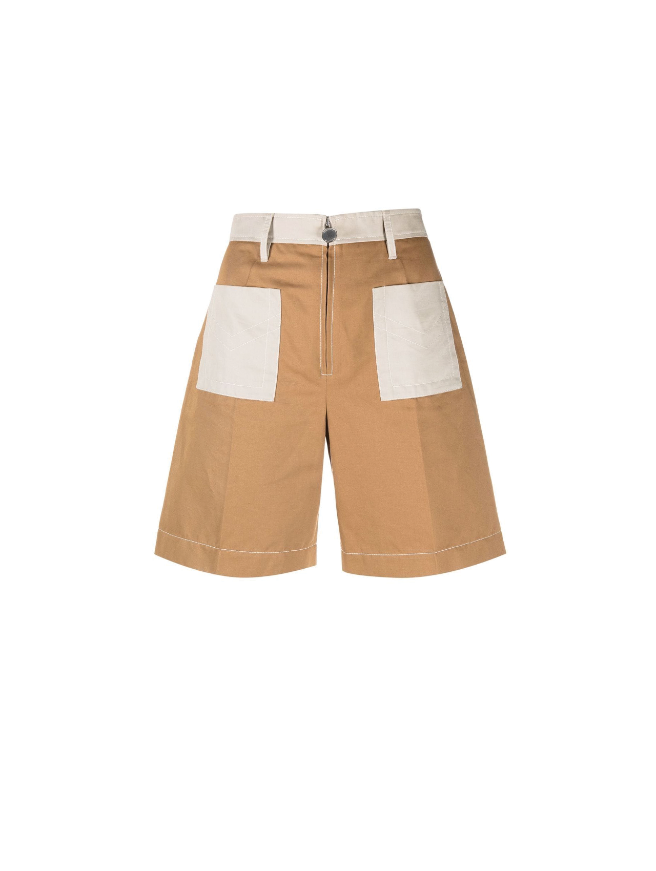 Marni Camel Cotton Shorts