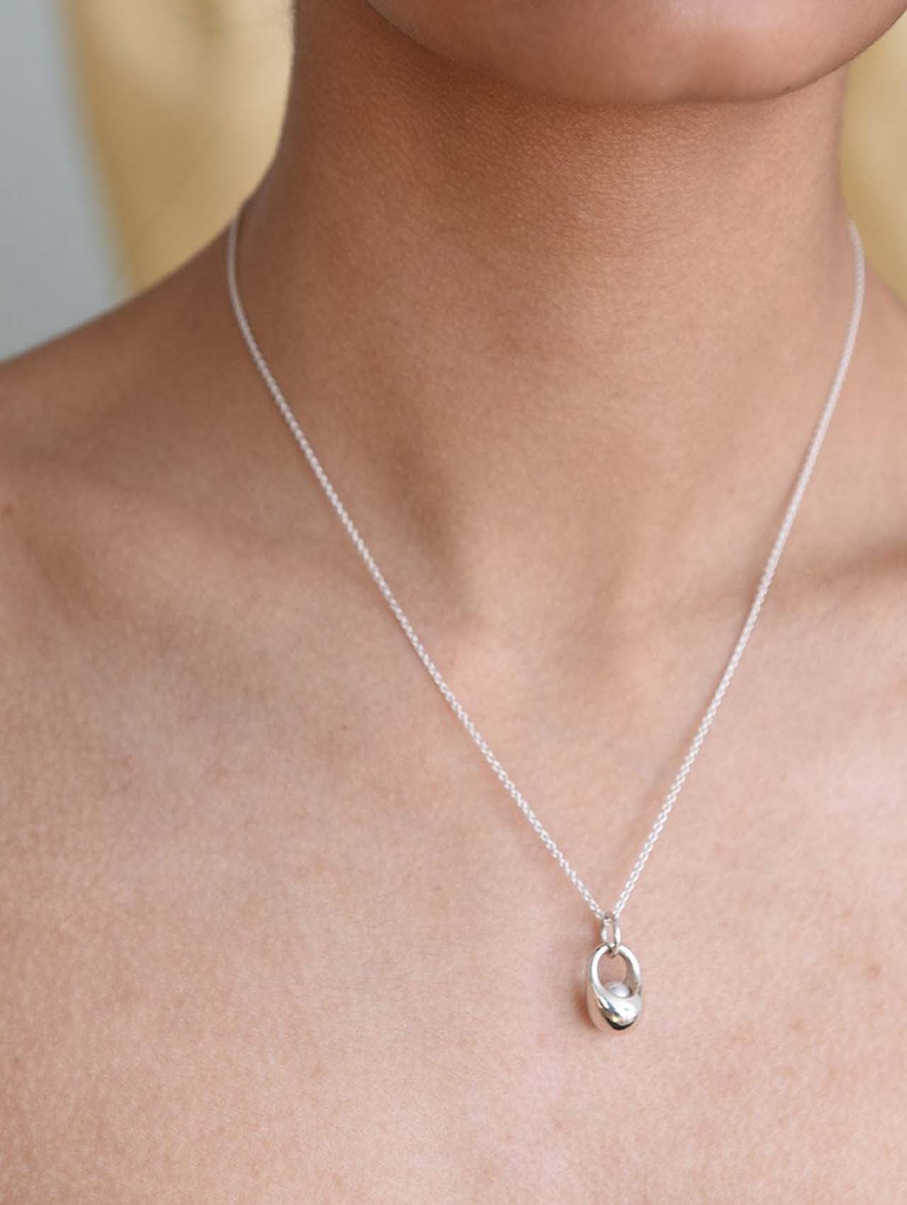 Momoko Hatano Peering Pearl Pendant